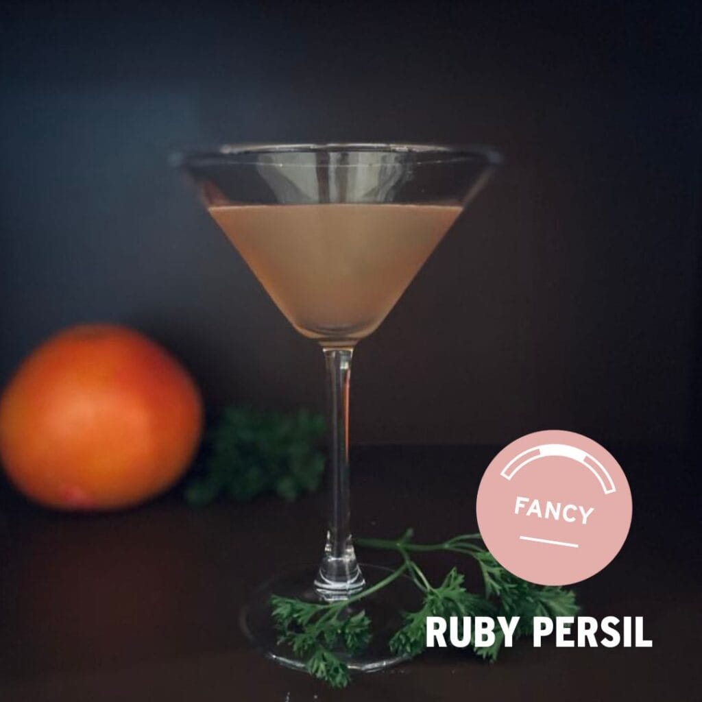 cocktail au pamplemousse et persil