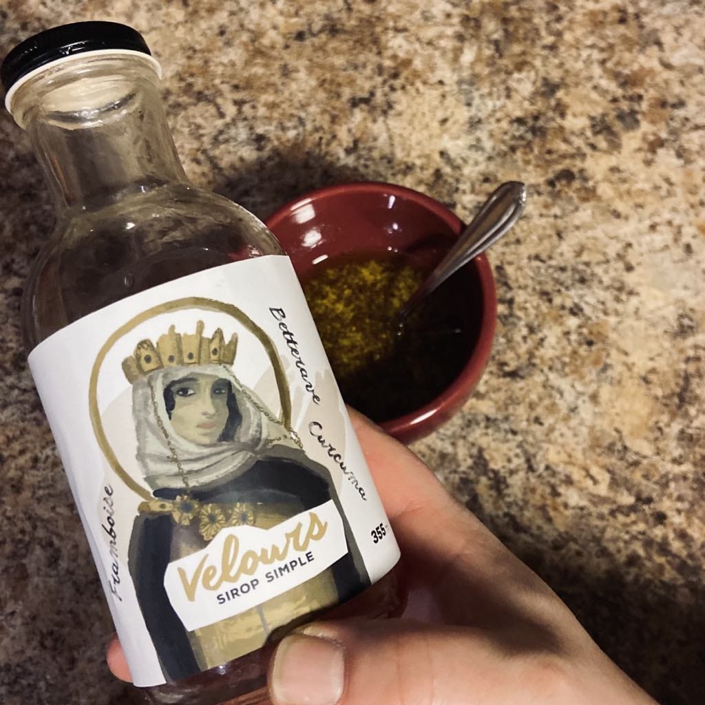vinaigrette avec sirop simple velours